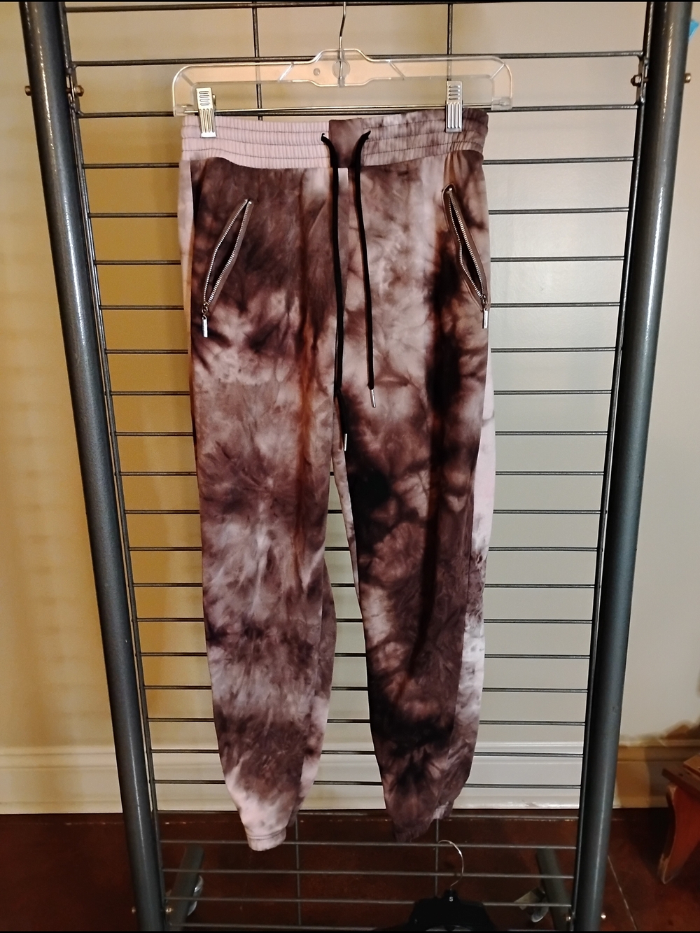 Kids Tie-Dye Jogger Sweatpants in Brown &‎ Purple